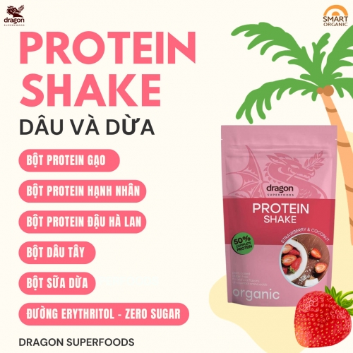 Protein shake dâu và dừa 450g