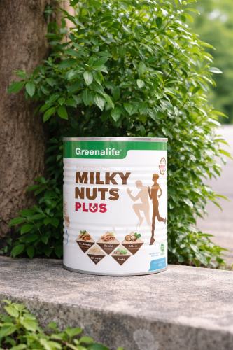 Sữa hạt dinh dưỡng Milky Nuts Plus lon 400 gram- Greenalife