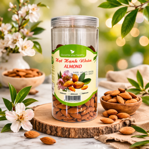 Hạnh nhân tách vỏ rang 500g