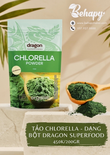 Tảo Chlorella - Dạng Bột Dragon Superfood