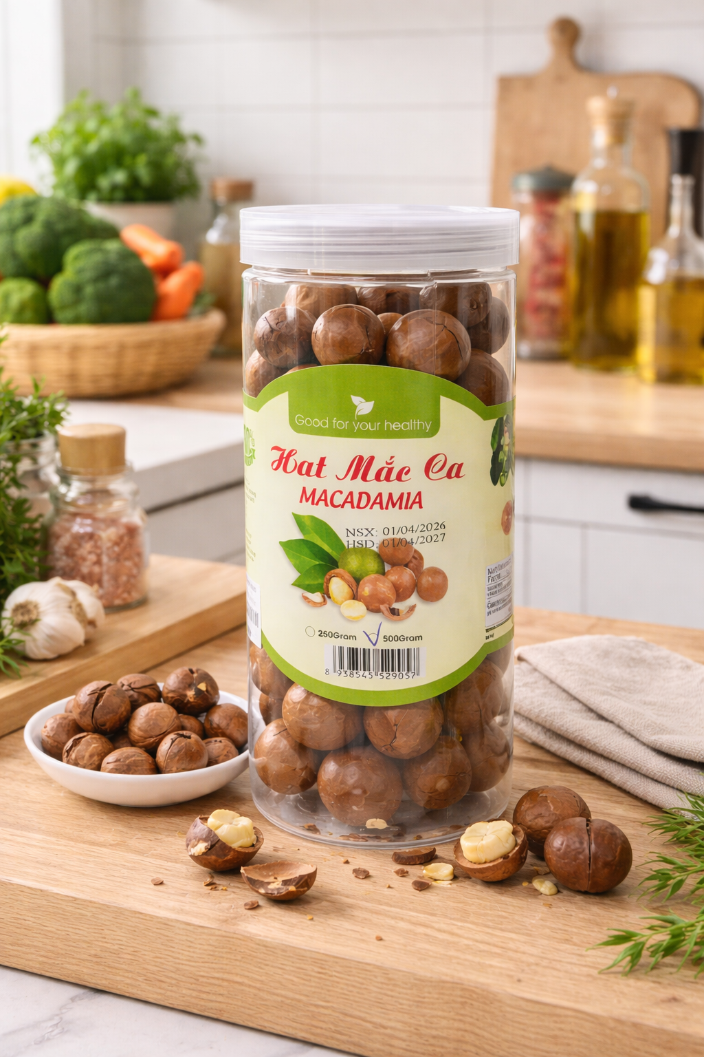 Hạt macca vỏ Đắc Lắc 500g