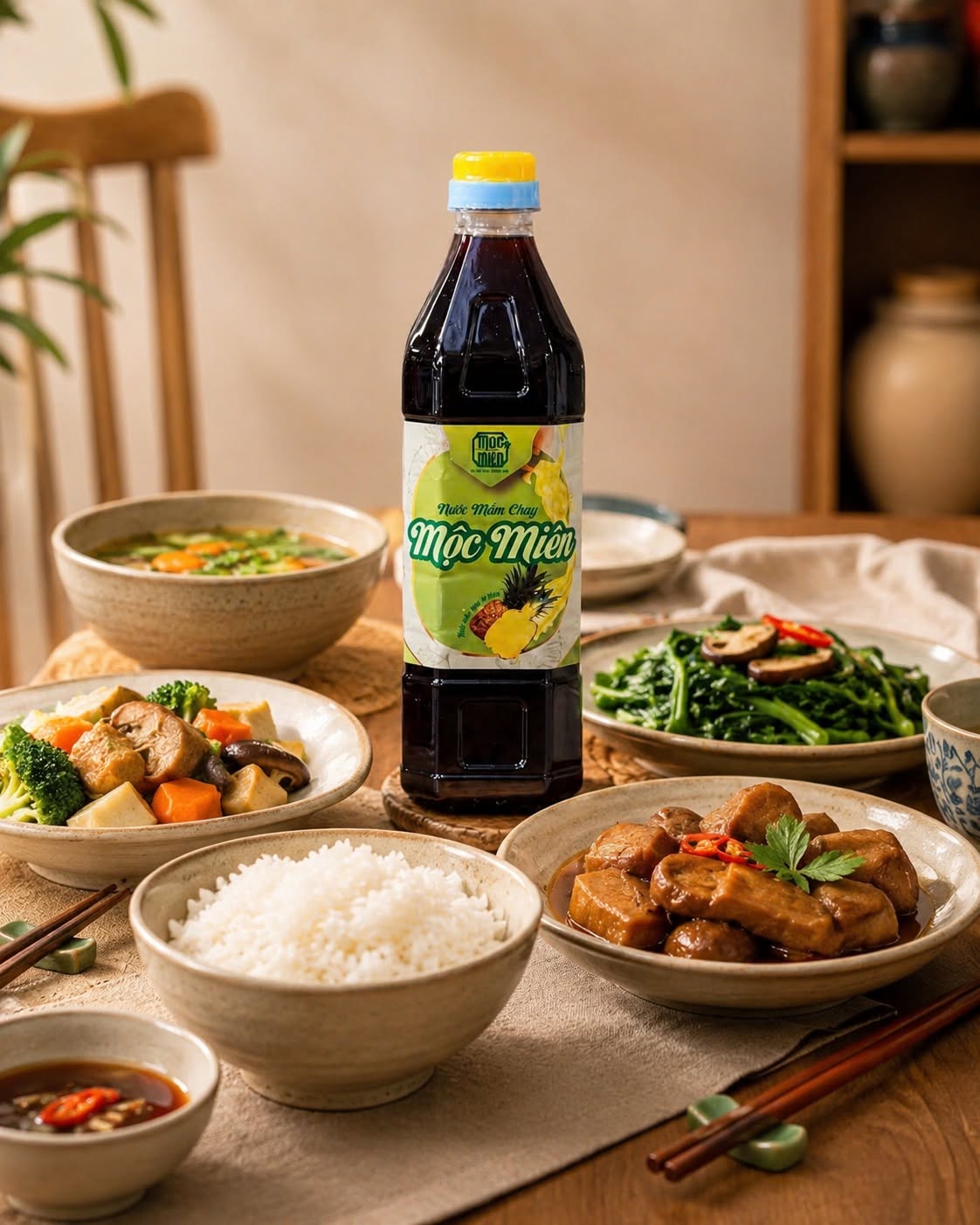 Nước Mắm Chay Mộc Miên 840ml