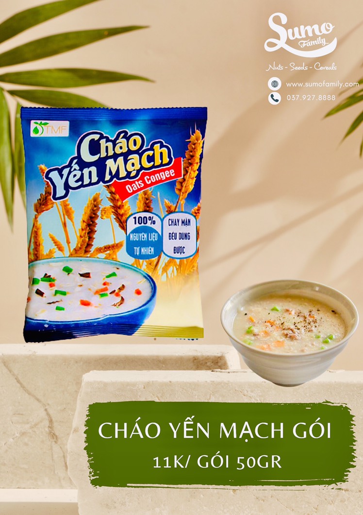 Cháo yến mạch gói 50gr