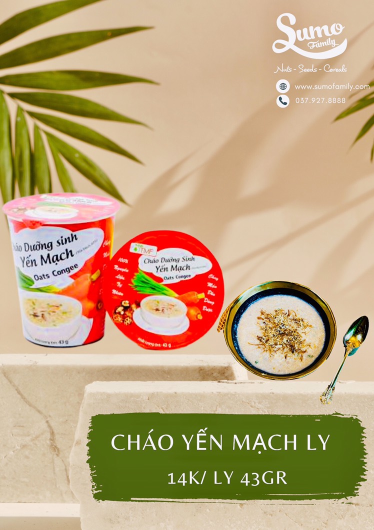 Cháo dưỡng sinh yến mạch ly 43gr