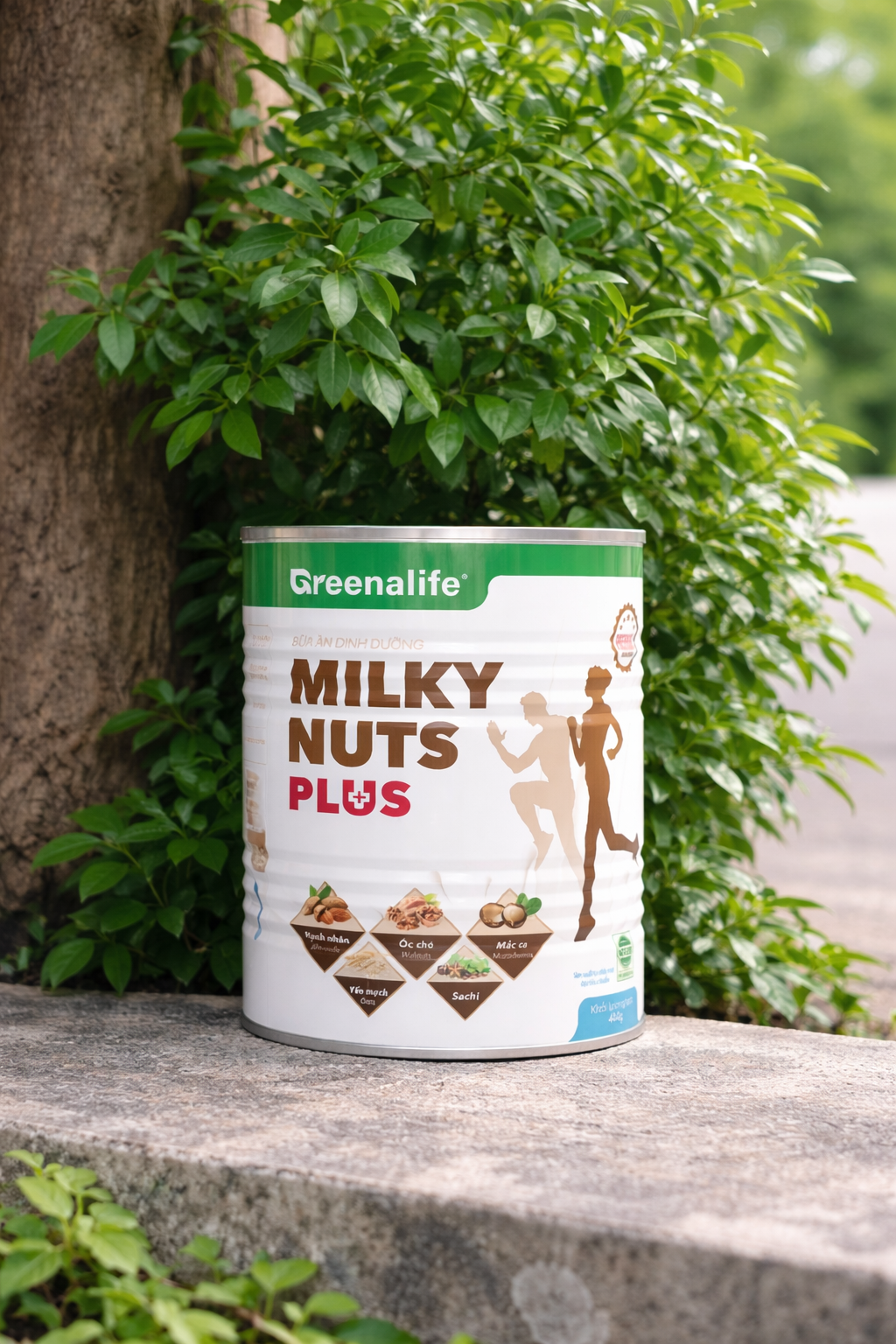 Sữa hạt dinh dưỡng Milky Nuts Plus lon 400 gram- Greenalife