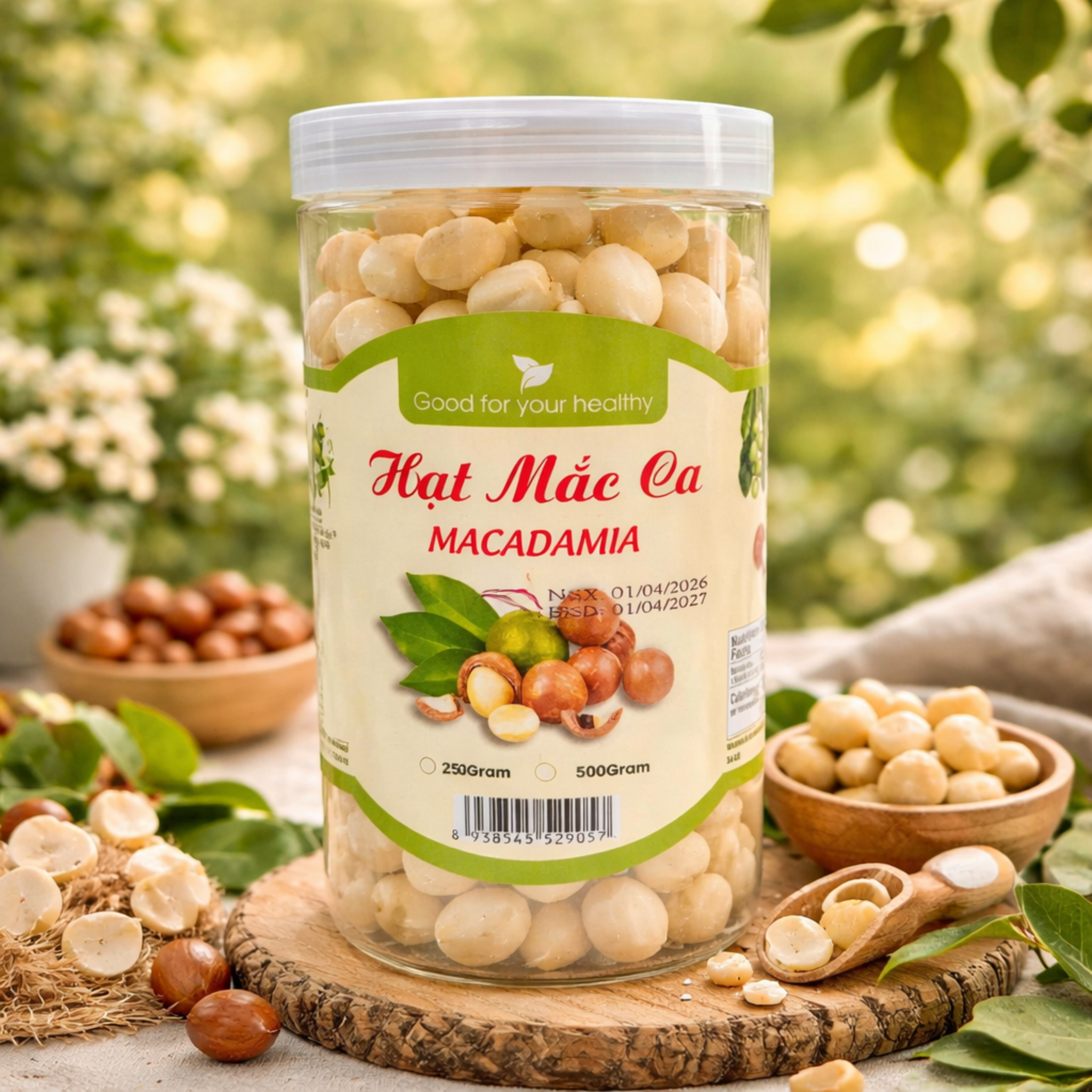 Macca nhân Đắc lắc 500gr