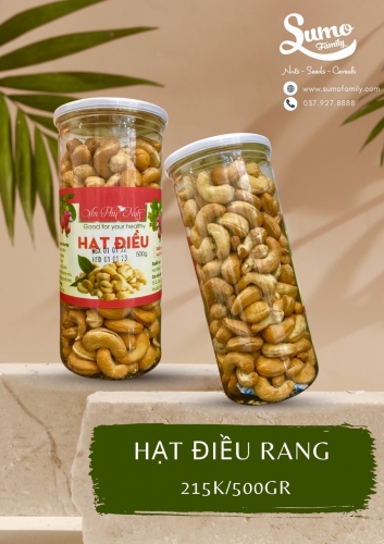 Hạt điều rang chín tách vỏ 500gr