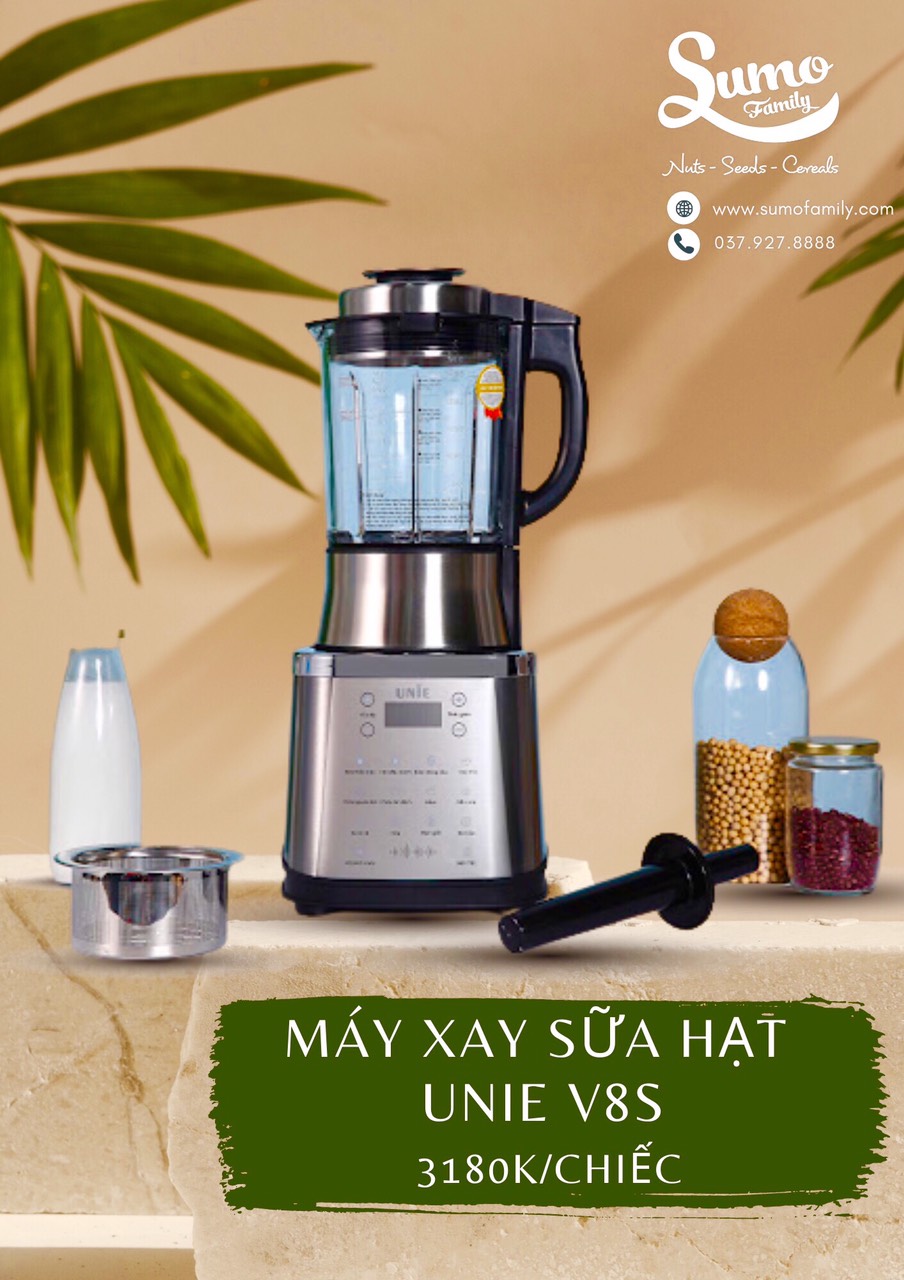 máy xay sữa hạt Unie V8s